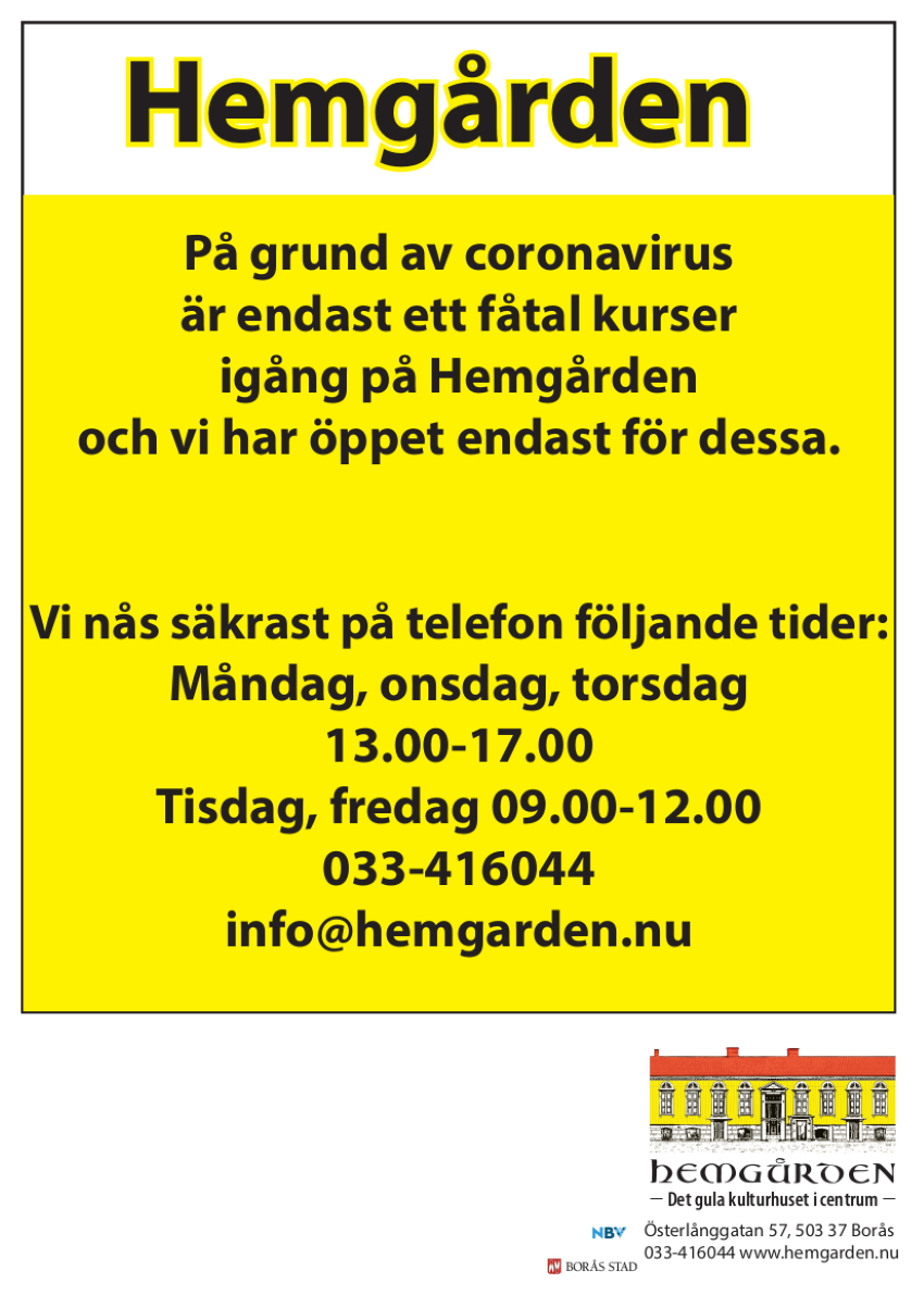 corona Hemgården Borås